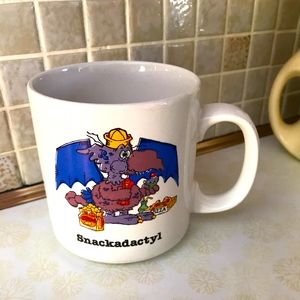 Vintage Russ Dino Snackadactyl novelty coffee mug